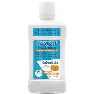 Natura House Collutorio Herbal Calendula e Malva 500 ml - Senza Alcool, Coadiuvante per Placca e Carie