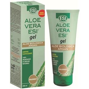 ESI Aloe Vera Gel con Olio di Argan 200ml - Gel Lenitivo, Idratante e Nutriente per Pelle Secca e Danneggiata
