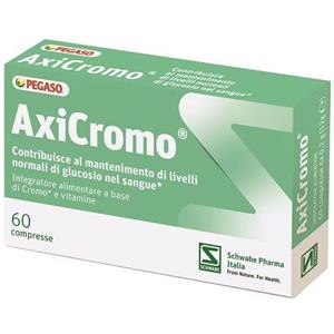 Schwabe Axicromo - Integratore Alimentare con Cromo Picolinato e Vitamine B per il Metabolismo e il Controllo del Glucosio - 60 Compresse
