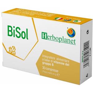 Herboplanet Bisol - Integratore Alimentare con Vitamine del Gruppo B, 30 Compresse