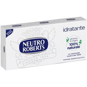Neutro Roberts Sapone Solido Idratante - 3 Pezzi da 100 g con Glicerina Naturale
