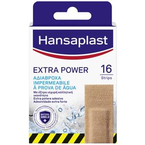 Hansaplast Cerotti Extra Power - 16 Pezzi, Impermeabili e Resistente per Piccole Ferite