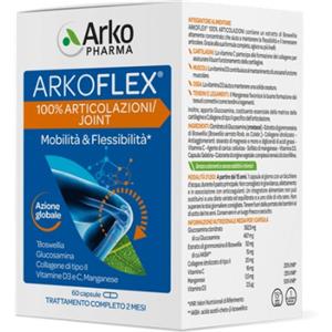Arkoflex 100% Articolazioni - Integratore Alimentare con Boswellia per il Benessere delle Articolazioni - 60 Capsule