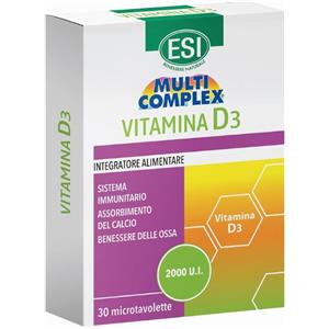 ESI Srl Esi Multicomplex Vitamina D3 Integratore 30 Tavolette