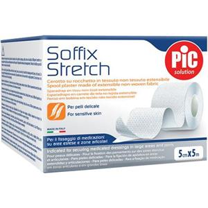 PIKDARE SpA Cerotto Soffix Stretch Estensibile 5x500 cm per Medicazioni su Pelli Delicate