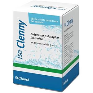 Chiesi Italia Iso Clenny - Soluzione Isotonica Igiene Nasale per Bambini, 20 Flaconcini Monodose da 5 ml