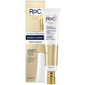Roc Retinol Correxion Wrinkle Correct Crema Viso Notte 30ml - Anti-rughe, Rivitalizzante e Non Grassa