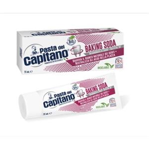 Pasta del Capitano Dentifricio Baking Soda 100 ml - Sbiancante Delicato e Protettivo per Denti