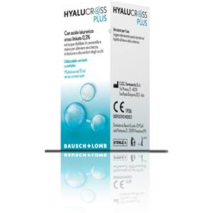 Bausch & Lomb Hyalucross Plus Collirio 10 ml - Idratazione Intensa per Occhi Secchi e Irritati