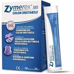Zymerex IBS Colon Irritabile - Integratore per il Sollievo dei Sintomi Intestinali, 14 Bustine da 30 ml