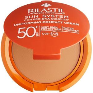 Rilastil Fondotinta Compatto Bronze SPF 50 - Protezione Solare e Copertura Imperfezioni 10 ml