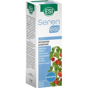 ESI Serenesi Gocce 50ml - Integratore Alimentare con Ashwagandha, Lavanda e Melissa per Rilassamento e Benessere Mentale