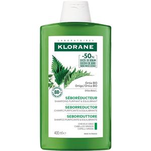 Klorane Shampoo all'Ortica 400ml - Seboregolatore per Capelli Grassi con Estratto d'Ortica