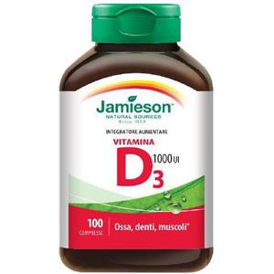 Jamieson Vitamina D3 1000 UI - Integratore per Ossa e Denti, 100 Compresse