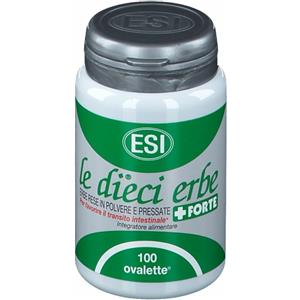 ESI Le Dieci Erbe Forte - Integratore Alimentare Naturale per Regolarità Intestinale e Digestione, 100 Ovalette