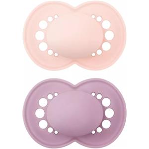 MAM Original Succhietto in Silicone Doppio Femmina 16 Mesi - Confezione da 2