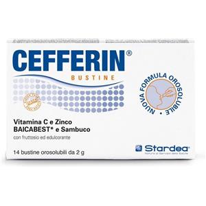 STARDEA Cefferin - Integratore Alimentare Orosolubile con Vitamina C, Zinco e Sambuco per il Sistema Immunitario - 14 Bustine
