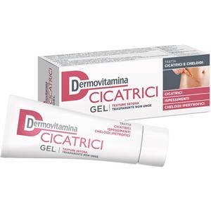 Dermovitamina Gel Cicatrici 30 ml - Gel Invisibile per Ridurre Cicatrici e Cheloidi, Ammorbidisce il Tessuto Neoformato