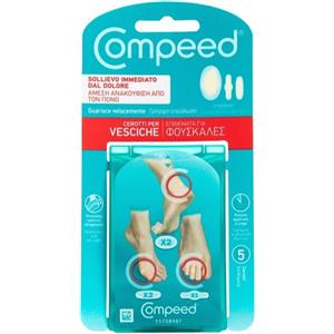 Compeed Cerotti per Vesciche Misto - Sollievo Immediato e Guarigione Veloce - 5 Pezzi