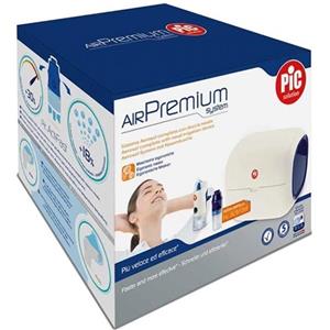Artsana Pic Aerosol Air Premium System - Sistema Aerosol a Pistone Completo con Ampolla Pic Acti Fast e Doccia Nasale