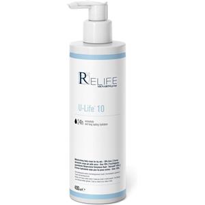 Relife U-Life 10 Crema Idratante Corpo 400ml - Con Urea e Oli Naturali per Pelle Secca