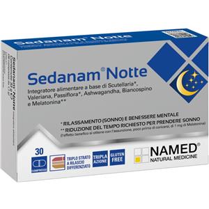 NAMED Srl SEDANAM NOTTE - integratore per favorire il sonno - 30 Cpr