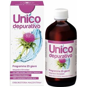 Erboristeria Magentina Unico - Integratore Alimentare Depurativo 250ml con Cardo Mariano, Carciofo e Tarassaco