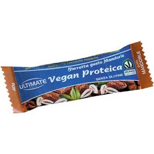 Ultimate Barretta Vegan Proteica Mandorle 40g - Snack Energetico con Proteine di Soia