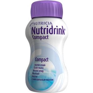 Nutricia Nutritional Drink Compact Neutro - Alimento dietetico per malnutrizione, 4x125ml, senza glutine, 2,4 kcal/ml, 12 g di proteine