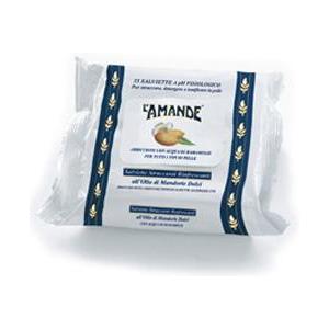 L'Amande Salviette Struccanti All'Olio Di Mandorle Dolci - 25 Pezzi, Delicate e Idratanti per Tutti i Tipi di Pelle