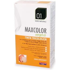 Vital Factors MaxColor Vegetal 01 Nero Naturale - Tinta Ipoallergenica per Capelli 140 ml