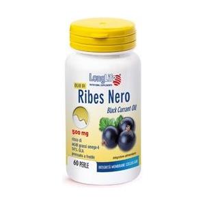 LongLife Olio di Ribes Nero 500 mg - Integratore Alimentare Ricco di Omega-3 e GLA, 60 Perle