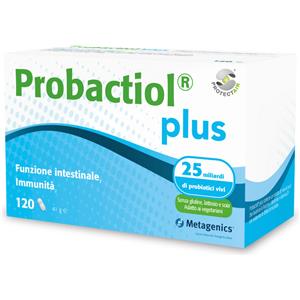 Metagenics Probactiol Plus P Air - Integratore con 25 miliardi di batteri probiotici, estratto di mora di rovo e vitamina D, 120 capsule