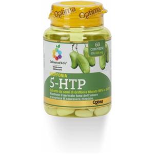 OPTIMA NATURALS Srl Optima Colours of Life Griffonia 5-HTP Integratore Tono dell'Umore 60 Compresse