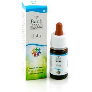 GUNA SpA Holly - Fiori di Bach 10ml per Consapevolezza e Amore, Senza Glutine
