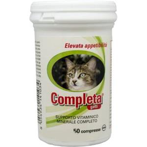 TREBIFARMA Completa Gatti - Alimento Complementare in Compresse per Gattini e Gatti Adulti, 50 Compresse