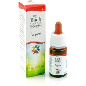 GUNA SpA Fiori di Bach Aspen 10ml - Rimedio Naturale per Paure e Ansia, Ricettività e Centratura