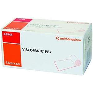 Smith & Nephew Viscopaste PB7 Benda Compressiva all'Ossido di Zinco 6m x 7,5 cm per Ulcere Varicose e Dermatiti