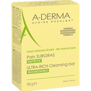 A-DERMA Les Indispensables Pane Surgras - Sapone solido nutriente per pelle secca e fragile 100 g