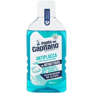 Pasta Del Capitano Collutorio Antiplacca 400 ml - Senza Alcool, Con Antibatterico e Oli Essenziali