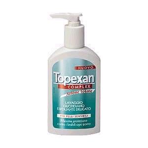 Topexan Detergente Esfoliante 150 ml per Pelli Sensibili - Pulizia Quotidiana e Prevenzione di Brufoli