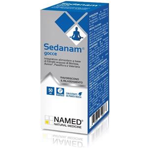 NAMED Sedanam Gocce 50ml - Integratore Alimentare per Sonno e Rilassamento con Passiflora, Melissa, Avena e Valeriana