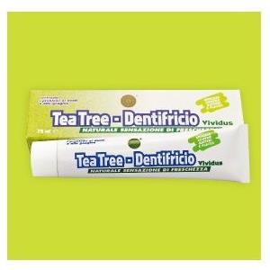 VIVIDUS Tea Tree Dentifricio 75ml - Igiene Completa con Tea Tree Oil e Freschezza Naturale