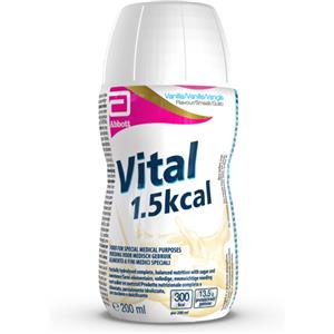 Abbott Vital 1.5 kcal Vaniglia 200ml - Alimento Completo per Malassorbimento, Senza Glutine