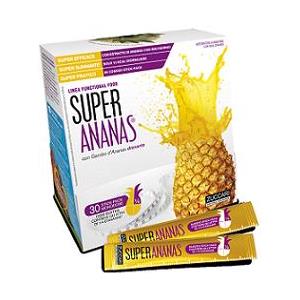 Zuccari Super Ananas - Integratore Drenante e Digestivo, 30 Bustine da 10 ml