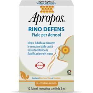 Apropos Rino Defens - Fiale per Aerosol con Propoli e Oli Essenziali, 10 Flaconcini da 2 ml