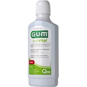 GUM Activital Collutorio 500 ml - Con Coenzima Q10 e Melograno per Denti e Gengive Sani