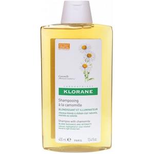Klorane Shampoo Camomilla 400ml - Illuminante per Capelli Biondi e Castano Chiaro con Ingredienti Naturali