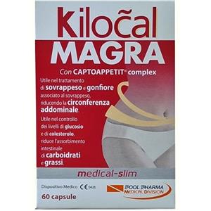 Kilocal Magra - Integratore Alimentare per Controllo Peso e Gonfiore Addominale - 60 Capsule con Captoappetit Complex
