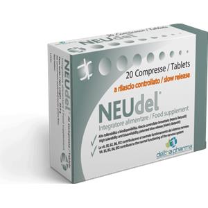 Deltha Pharma Neudel - Integratore Alimentare Antiossidante con Acido Alfa-Lipoico e Vitamine B - 20 Compresse